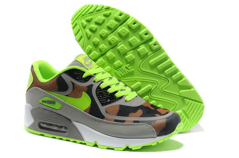 Nike Air Max 90 Chaussures Femmes Pre Tape Gris Vert